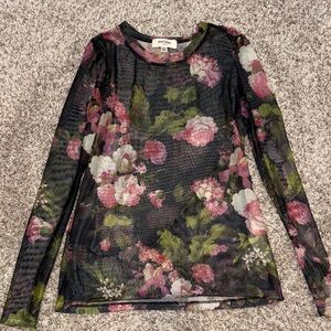 Floral sheet top